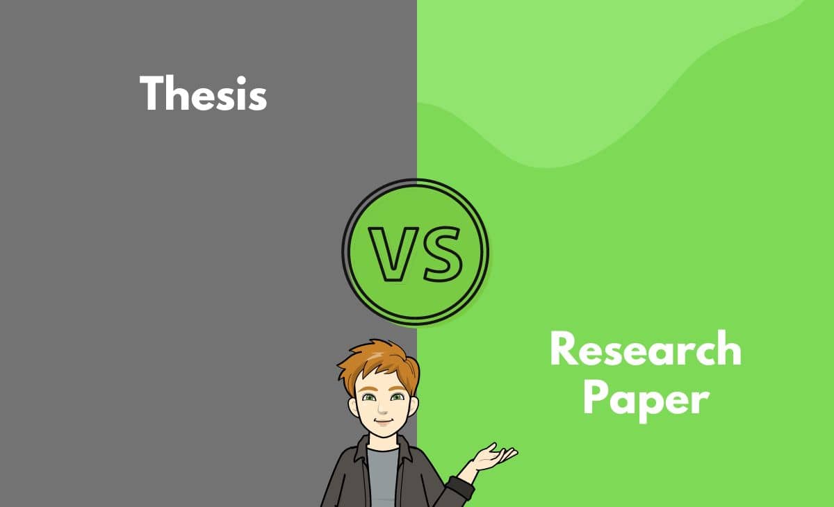 Difference Between Thesis and Research Paper