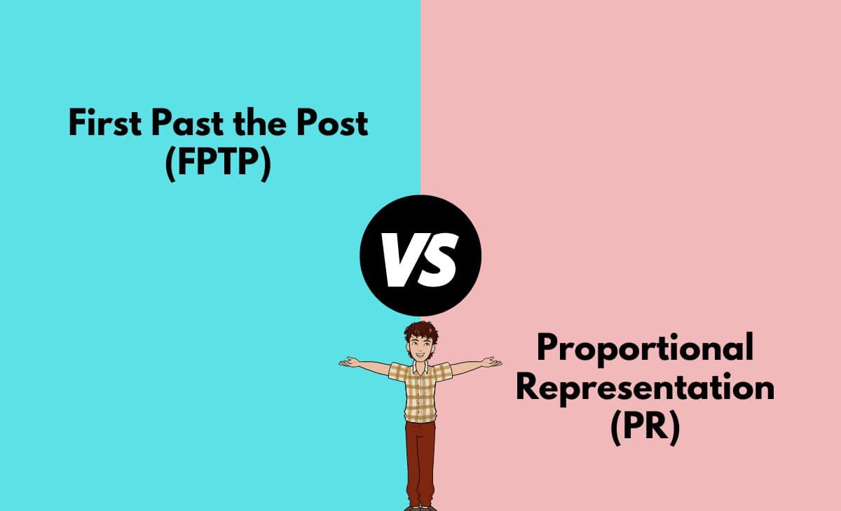 Difference Between First Past the Post (FPTP) and Proportional Representation (PR)