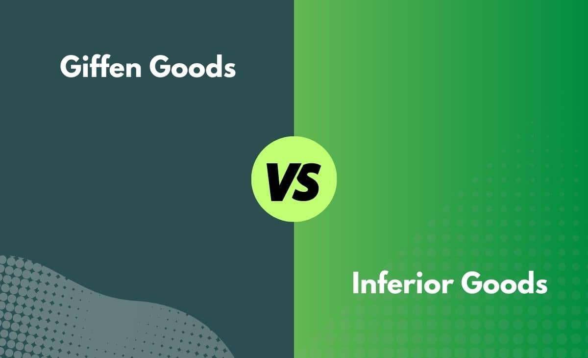 Difference Between Giffen Goods and Inferior Goods
