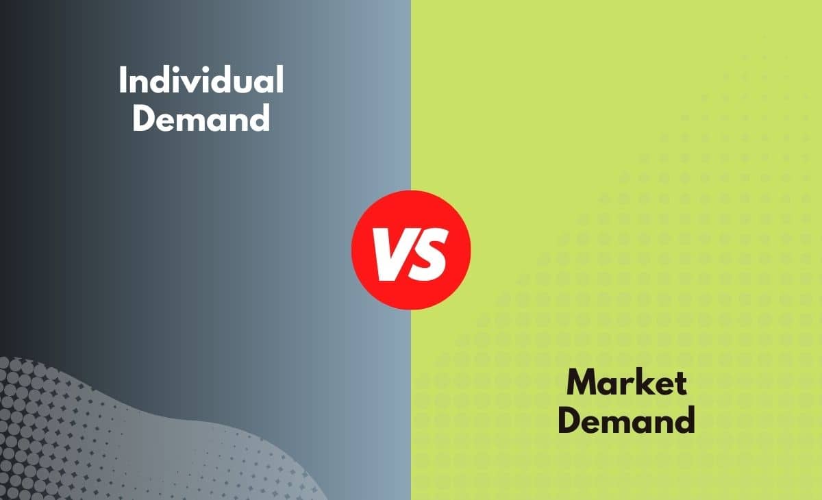 Difference Between Individual Demand and Market Demand