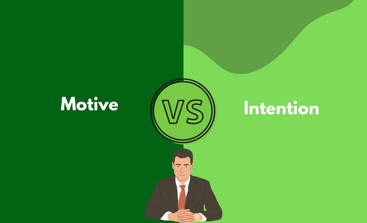Difference Between Motive and Intention