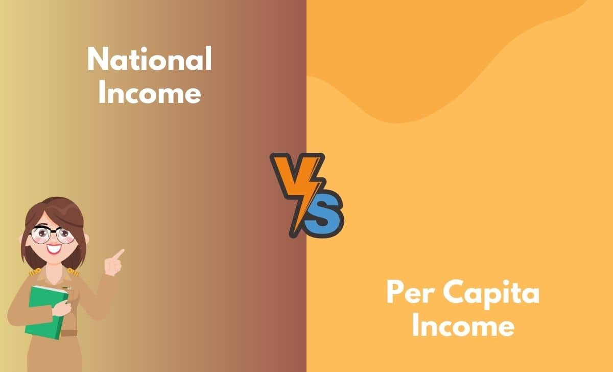 Difference Between National Income and Per Capita Income