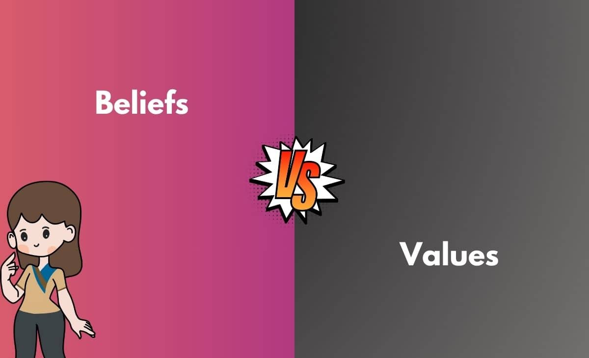 Difference Between Beliefs and Values