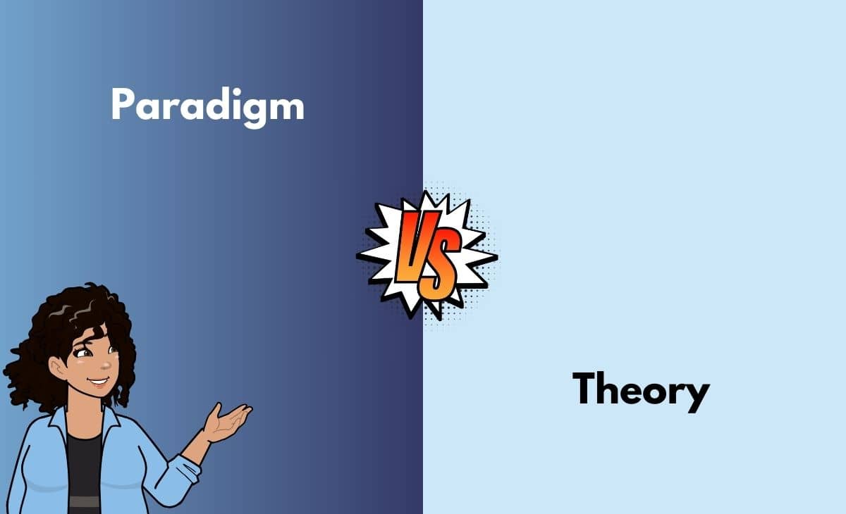 Difference Between Paradigm and Theory