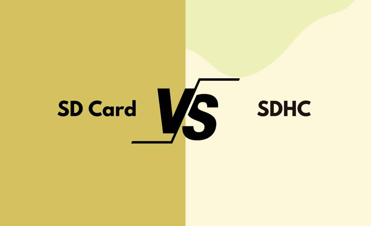 Difference Between SD Card and SDHC